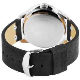 Herrenuhr Armbanduhr Kunstlederband schwarz Chronolook Excellanc 2900034-008 Analog