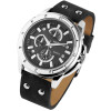 Herrenuhr Armbanduhr Kunstlederband schwarz Chronolook Excellanc 2900034-008 Analog