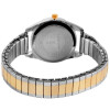 Analog Damenuhr Armbanduhr Metallzugband bicolor Quartzwerk