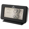Wetterstation schwarz Wecker Schlummer Alarm Kalender Temperatur Uhrzeit 12/24