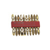 Bit Satz goldfarben 10x C.V. Schlitz 4,5,6,7mm PH 1,2 PZ 1,2 PZ3 2x Werkzeug Bitsatz ToolTech 10209