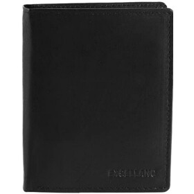 Herren Geldbörse Leder schwarz 9 x 11 cm Hochformat...
