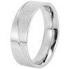 Herrenring Fingerring Ring silberfarben Edelstahl Größe 62 Akzent