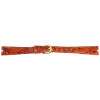 Basic 8000040-140 Echtleder Armband in braun genarbt flach 14 mm Stegbreite
