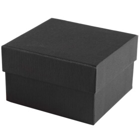 Uhrenbox Deckel Pappe schwarz 8 x 8.5 x 5,5 cm 1 Stück