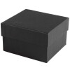 Uhrenbox Deckel Pappe schwarz 8 x 8.5 x 5,5 cm 1 Stück