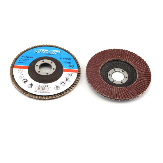 Fächerschleifscheibe 125mm K60 Aluminiumoxid auf Glasfaser für Stahl Gusseisen Legierungen Holz