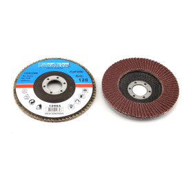 Fächerschleifscheibe 125mm K120 Aluminiumoxid...