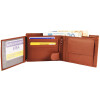 Excellanc 3000064-006 Herren Geldbörse Echtleder 12 x 10 cm braun Querformat