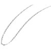 Akzent 5000012-0600 Edelstahl Damen Ankerkette silberfarben 60 cm x 2 mm