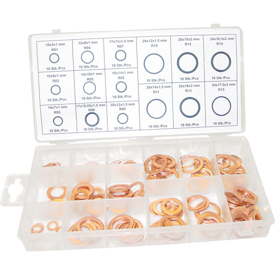 Tooltech 60136 Kupfer-Unterlegscheiben 150x