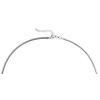 Akzent 5000045-0450 Edelstahl Damen Omega-Halsreif - Länge: 45 cm / Stärke: 4 mm - silberfarben