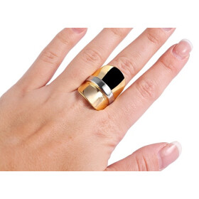 Akzent 5060247-58 Damen-Ring aus Edelstahl...