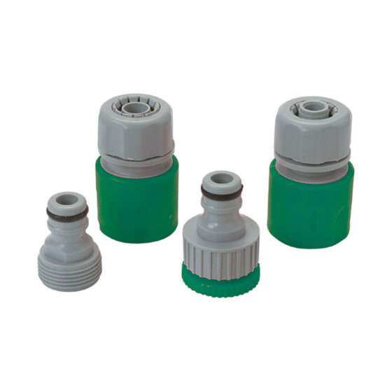 Schlauchset 4 tlg. 3/4" - 1/2" Gartenbedarf Bewässerung Greentech 70034