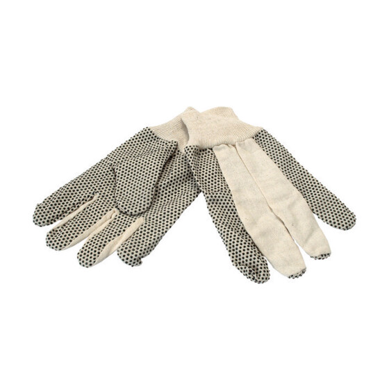 Greentech Garten Handschuhe aus Baumwolle mit PVC Noppen - Größe 10