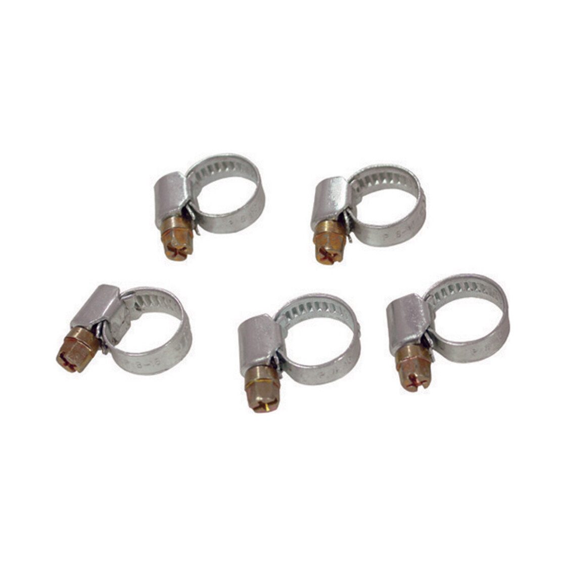 STAWINM Edelstahl Schlauchklemmen-Set | 5 M Band & 12 Verschlüsse | Verstellbar Für Schläuche & Rohre
