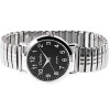 Classix 2700007-002 Herrenuhr mit Metallzugband, silber-schwarz