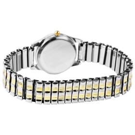 Classix 1700011-001 Analog Damenuhr Metallzugband bicolor