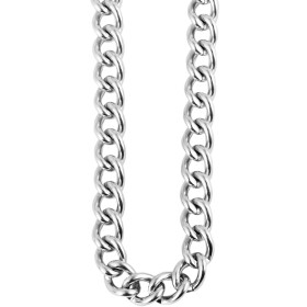 Panzerkette Herren 50 + 5 cm Edelstahl silberfarben 2 mm Stärke Karabiner