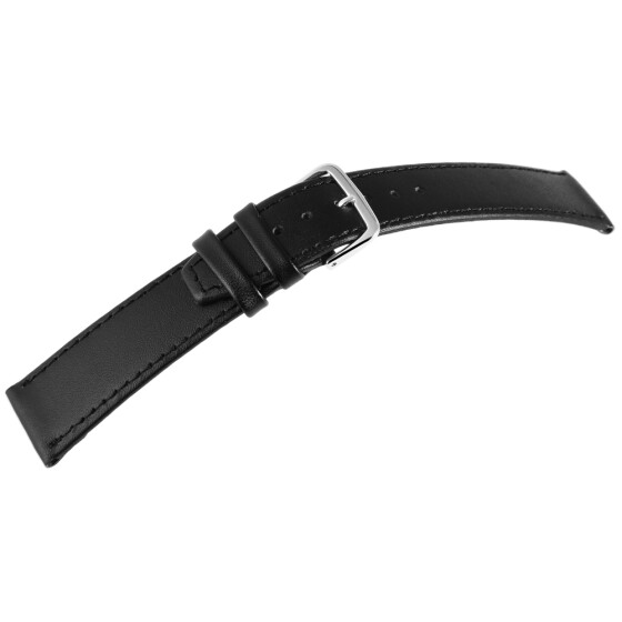 Basic Echtleder Armband 8000072-240 in schwarz  glatt flachBandbreite 24 mm