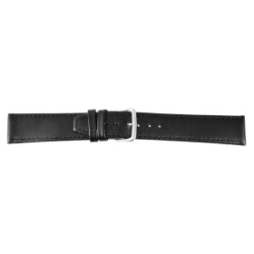 Basic Echtleder Armband 8000072-240 in schwarz  glatt flachBandbreite 24 mm