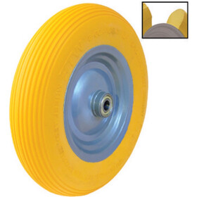 Schubkarrenrad PU 4.00-8 Metallfelge Kugellager 160 kg...