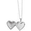 Akzent 5010095-002 Edelstahl Damenkette 43 cm / 1 mm - silberfarben Herzmedaillon