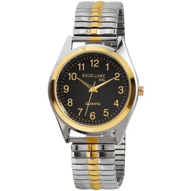 Excellanc 2700014-001 Herrenuhr mit Metallzugband,...