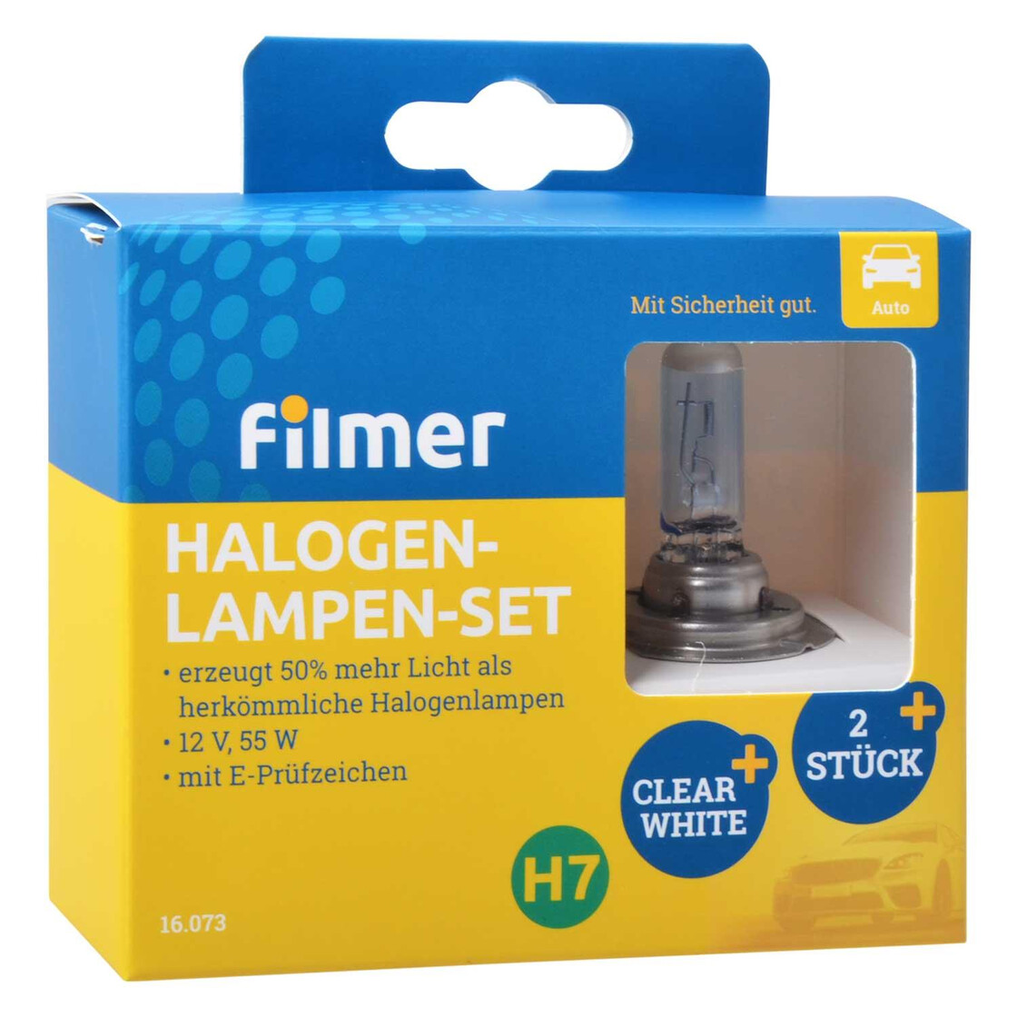 Filmer 16.073 Halogenlampen Set H7 Maximum Performance, 8,99 €