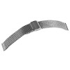 Basic Meshband 8100069-180 Edelstahl Armband silberfarben poliert Stegbreite 18 mm