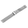 Basic Meshband 8100069-180 Edelstahl Armband silberfarben poliert Stegbreite 18 mm
