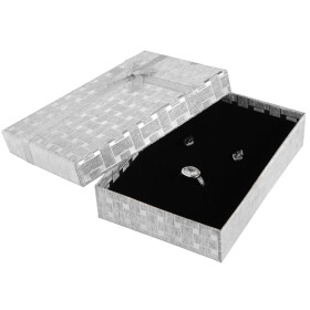 Schmuckbox 6300023-001 glänzend 13 x 9 x 3 cm silberfarben