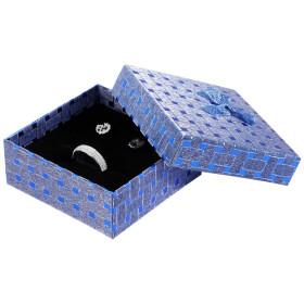 Schmuckbox 6300024-002 glänzend 9 x 9 x 3,5 cm blau