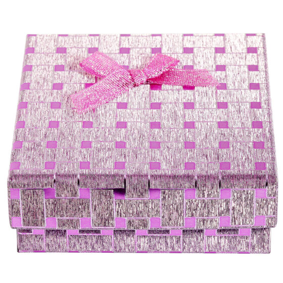 Schmuckbox 6300024-003 glänzend 9 x 9 x 3,5 cm pink