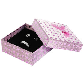 Schmuckbox 6300024-003 glänzend 9 x 9 x 3,5 cm pink