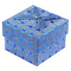 Schmuckbox 5,5 x 5,5 x 4 cm ohne Druck blau