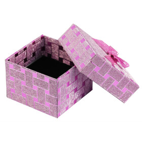 Schmuckbox 5,5 x 5,5 x 4 cm ohne Druck pink