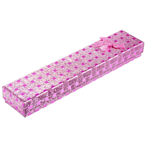 Schmuckbox PINK glänzend 21,5x4,5x2,5cm Uhren Schmuck Geschenkboxen Shaghafi 6300022-003
