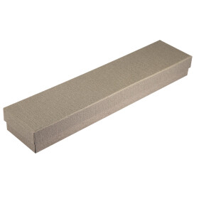 Uhren- und Schmuckbox aus Pappe 30 x 6,5 x 3,5 cm  dunkelgrau