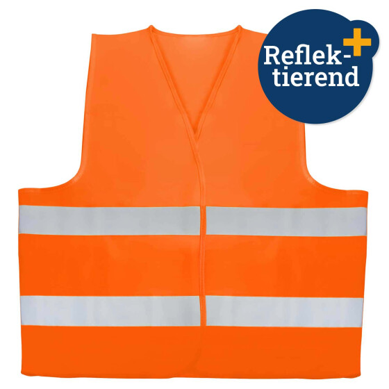 Warnweste Highlight orange Autozubehör Freizeit Erste Hilfe Filmer 18013