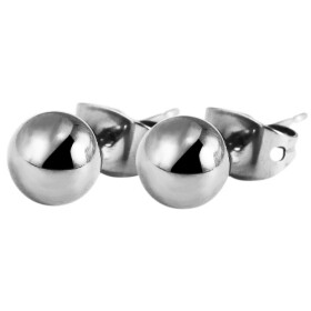 Ohrstecker Ohrschmuck Titan silberfarben...