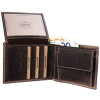 Akzent 3000175-002 Herren Geldbörse Wildleder braun 12 x 10 x 3 cm Querformat