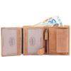 Akzent 3000179-003 Herren Geldbörse aus Echtleder Format 9 x 12 cm RFID Braun