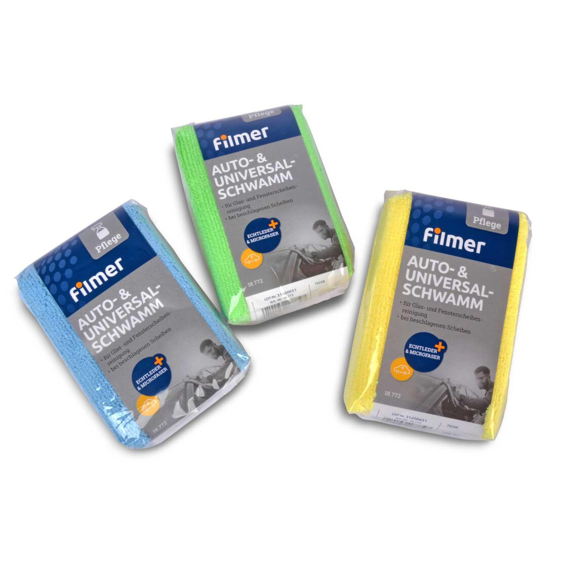 6x Polierschwämme Auto - Doppelseitig Für Lackpflege & Wachsen