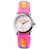 Kinderuhr rosa Prinzessin Motiv Aufdruck auf Silikonband Analog