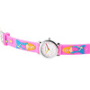 Kinderuhr rosa Prinzessin Motiv Aufdruck auf Silikonband Analog