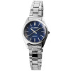 Edelstahl Damen Armbanduhr silberfarben blau ohne Ziffern Classix 1800104-004 Analog