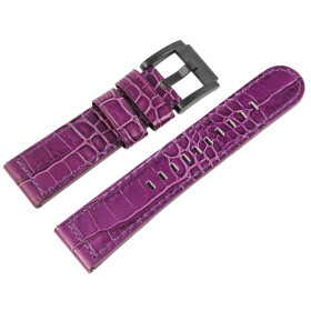 TW Steel Leder Armband 22 mm Bandbreite in lila mit...