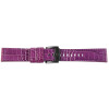 TW Steel Leder Armband 22 mm Bandbreite in lila mit schwarzer Schließe 8400035