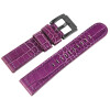 TW Steel Leder Armband 22 mm Bandbreite in lila mit schwarzer Schließe 8400035